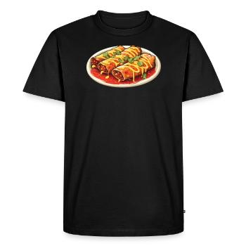 Enchilada Lover Mexican Food Mexico Cuisine Foodie - Men's Premium Organic T-Shirt - black - Front - Nico (187cm)