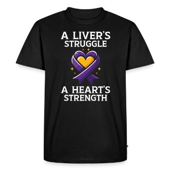 Autoimmune Hepatitis Awareness World Hepatitis Day - Men's Premium Organic T-Shirt - black - Front - Nico (187cm)