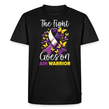 Autoimmune Hepatitis Awareness World Hepatitis Day - Men's Premium Organic T-Shirt - black - Front - Nico (187cm)