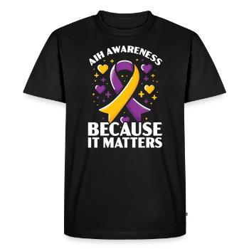 Autoimmune Hepatitis Awareness World Hepatitis Day - Men's Premium Organic T-Shirt - black - Front - Nico (187cm)