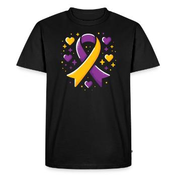 Autoimmune Hepatitis Awareness World Hepatitis Day - Men's Premium Organic T-Shirt - black - Front - Nico (187cm)