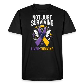Autoimmune Hepatitis Awareness World Hepatitis Day - Men's Premium Organic T-Shirt - black - Front - Nico (187cm)