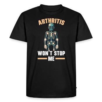 Juvenile Arthritis Awareness Autoimmune Disease - Men's Premium Organic T-Shirt - black - Front - Nico (187cm)