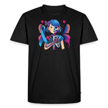 Sensibilisation à l’arthrite juvénile Maladie auto-immune - T-shirt Premium bio Homme - noir - Devant - Nico (187cm)