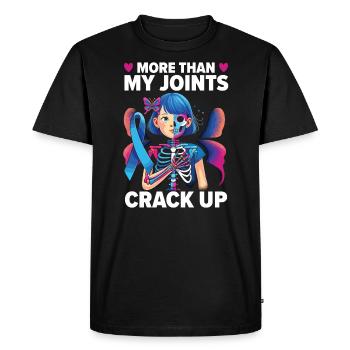 Sensibilisation à l’arthrite juvénile Maladie auto-immune - T-shirt Premium bio Homme - noir - Devant - Nico (187cm)