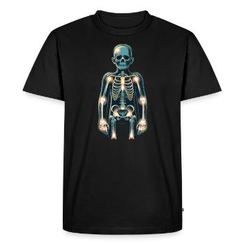 Sensibilisation à l’arthrite juvénile Maladie auto-immune - T-shirt Premium bio Homme - noir - Devant - Nico (187cm)