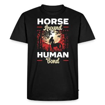 Centaur Mythical Creature Greek Mythology - Men's Premium Organic T-Shirt - black - Front - Nico (187cm)