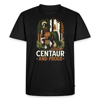 Centaur Mythical Creature Greek Mythology - Men's Premium Organic T-Shirt - black - Front - Nico (187cm)