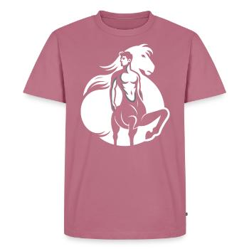 Centaure, créature mythique, mythologie grecque - T-shirt Premium bio Homme - mauve - Devant - Nico (187cm)