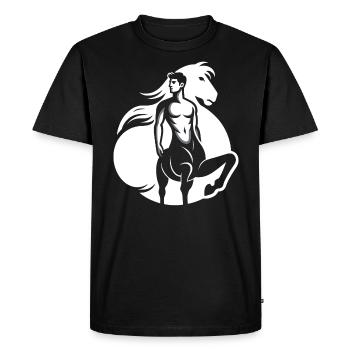 Centaur Mythical Creature Greek Mythology - Men's Premium Organic T-Shirt - black - Front - Nico (187cm)