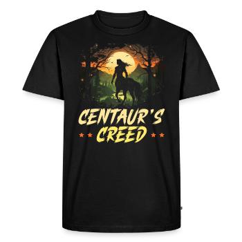 Centaur Mythical Creature Greek Mythology - Men's Premium Organic T-Shirt - black - Front - Nico (187cm)