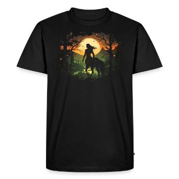 Zentaur Fabelwesen Griechische Mythologie - Männer Premium Bio T-Shirt - Schwarz - Vorne - Nico (187cm)