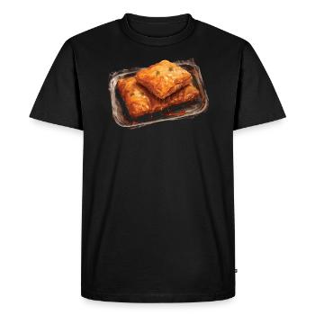 Baklava Pâtisserie Dessert Gourmand Moyen-Orient - T-shirt Premium bio Homme - noir - Devant - Nico (187cm)