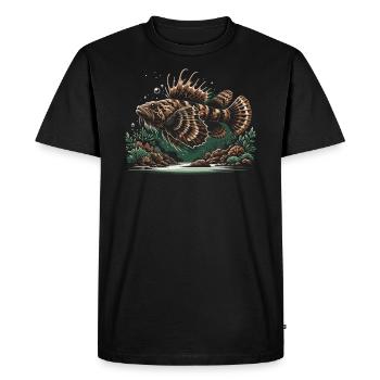 Bristlenose Plecos Fish Lover Aquarium d’eau douce - T-shirt Premium bio Homme - noir - Devant - Nico (187cm)