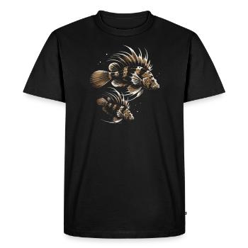 Bristlenose Plecos Fish Lover Aquarium d’eau douce - T-shirt Premium bio Homme - noir - Devant - Nico (187cm)