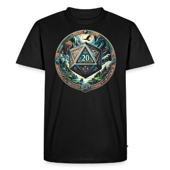 Jeu de rôle RPG Maître du jeu vidéo Gamer - T-shirt Premium bio Homme - noir - Devant - Nico (187cm)
