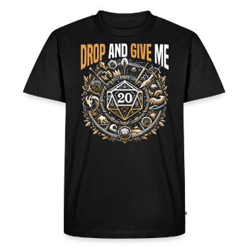 Jeu de rôle RPG Maître du jeu vidéo Gamer - T-shirt Premium bio Homme - noir - Devant - Nico (187cm)