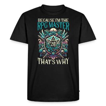 Rollenspiel RPG Master Videospiel Gamer - Männer Premium Bio T-Shirt - Schwarz - Vorne - Nico (187cm)