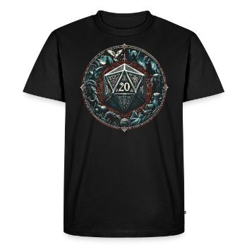 Jeu de rôle RPG Maître du jeu vidéo Gamer - T-shirt Premium bio Homme - noir - Devant - Nico (187cm)