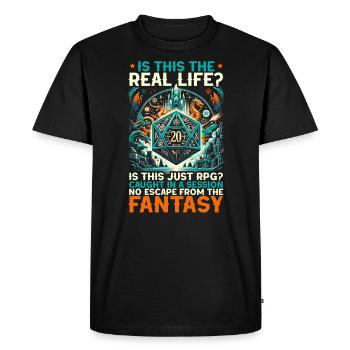 Jeu de rôle RPG Maître du jeu vidéo Gamer - T-shirt Premium bio Homme - noir - Devant - Nico (187cm)