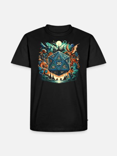 Rollespill RPG Master Video Game Gamer - Herre Premium økologisk T-shirt - sort