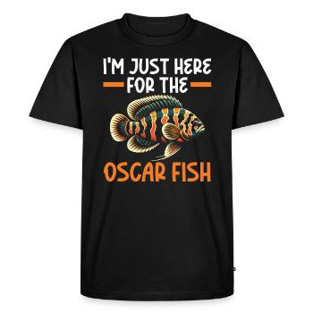 Oscar Fish Lover Freshwater Fishkeeping Aquarium - Men's Premium Organic T-Shirt - black - Front - Nico (187cm)