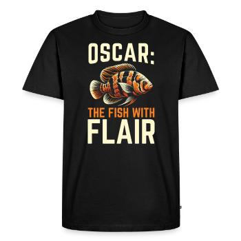 Oscar Fish Lover Freshwater Fishkeeping Aquarium - Men's Premium Organic T-Shirt - black - Front - Nico (187cm)