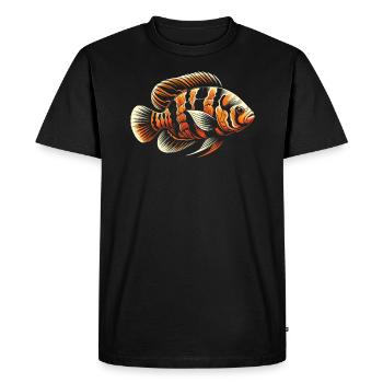 Oscar Fish Lover Aquarium d’aquariophilie d’eau douce - T-shirt Premium bio Homme - noir - Devant - Nico (187cm)