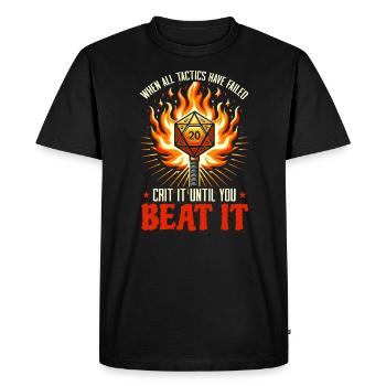 Jeu de rôle RPG Maître du jeu vidéo Gamer - T-shirt Premium bio Homme - noir - Devant - Nico (187cm)