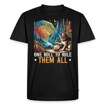 Jeu de rôle RPG Maître du jeu vidéo Gamer - T-shirt Premium bio Homme - noir - Devant - Nico (187cm)