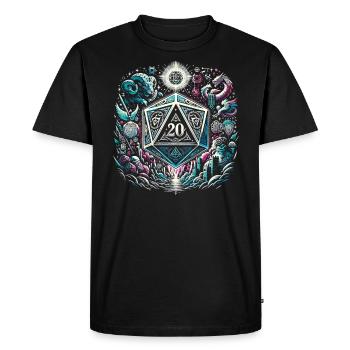 Jeu de rôle RPG Maître du jeu vidéo Gamer - T-shirt Premium bio Homme - noir - Devant - Nico (187cm)