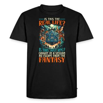 Jeu de rôle RPG Maître du jeu vidéo Gamer - T-shirt Premium bio Homme - noir - Devant - Nico (187cm)