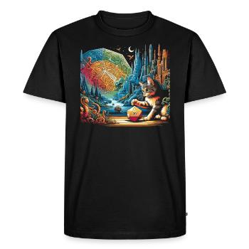 Jeu de rôle RPG Maître du jeu vidéo Gamer - T-shirt Premium bio Homme - noir - Devant - Nico (187cm)