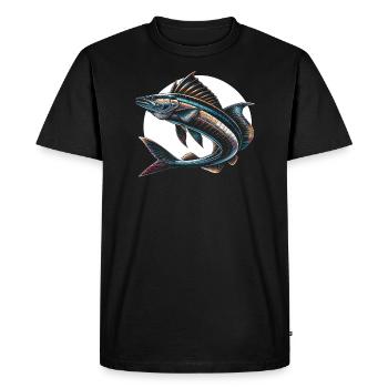 Cobia Fishing Lover Fish Catcher Fisher Fisherman - Men's Premium Organic T-Shirt - black - Front - Nico (187cm)