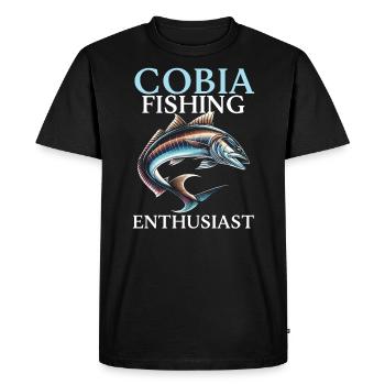 Cobia Fishing Lover Fish Catcher Fisher Fisherman - Men's Premium Organic T-Shirt - black - Front - Nico (187cm)