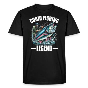 Cobia Fishing Lover Fish Catcher Fisher Fisherman - Men's Premium Organic T-Shirt - black - Front - Nico (187cm)