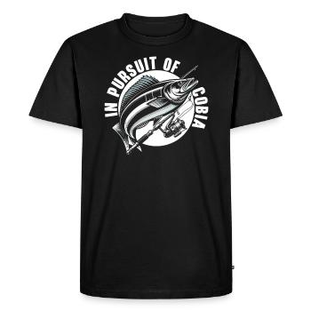 Cobia Fishing Lover Fish Catcher Fisher Fisherman - Men's Premium Organic T-Shirt - black - Front - Nico (187cm)