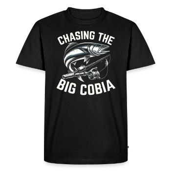 Cobia Fishing Lover Fish Catcher Fisher Fisherman - Men's Premium Organic T-Shirt - black - Front - Nico (187cm)