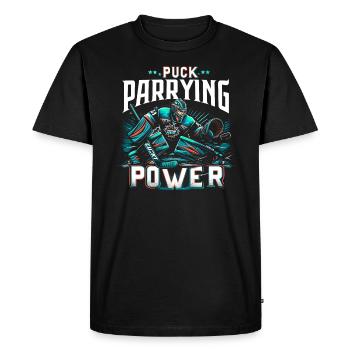 Hockey sur glace Gardien de but Gardien de but Gardien de but - T-shirt Premium bio Homme - noir - Devant - Nico (187cm)