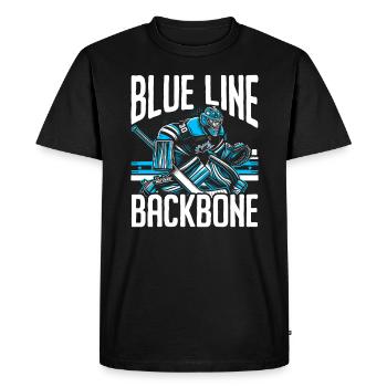 Hockey sur glace Gardien de but Gardien de but Gardien de but - T-shirt Premium bio Homme - noir - Devant - Nico (187cm)