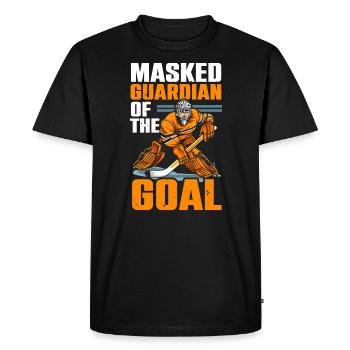 Hockey sur glace Gardien de but Gardien de but Gardien de but - T-shirt Premium bio Homme - noir - Devant - Nico (187cm)