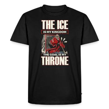 Hockey sur glace Gardien de but Gardien de but Gardien de but - T-shirt Premium bio Homme - noir - Devant - Nico (187cm)