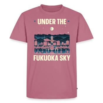 Fukuoka Japan Country Travel Vacation Japanese - Men's Premium Organic T-Shirt - mauve - Front - Nico (187cm)