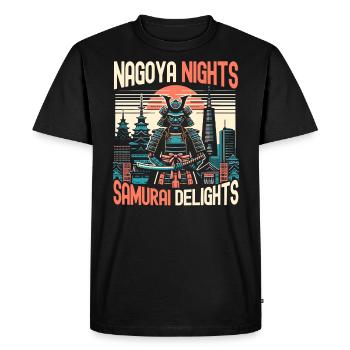 Nagoya Japon Voyage à la campagne Vacances J’aime Nagoya - T-shirt Premium bio Homme - noir - Devant - Nico (187cm)