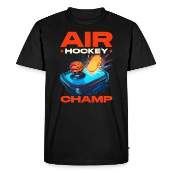 Air Hockey Table Hockey Joueur Jeu De Table - T-shirt Premium bio Homme - noir - Devant - Nico (187cm)