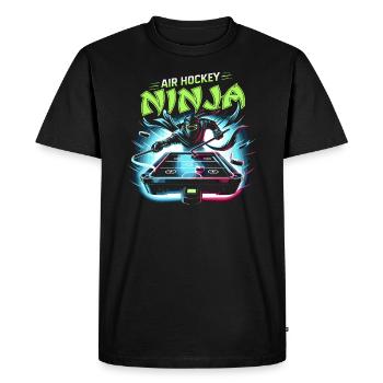 Air Hockey Table Hockey Joueur Jeu De Table - T-shirt Premium bio Homme - noir - Devant - Nico (187cm)