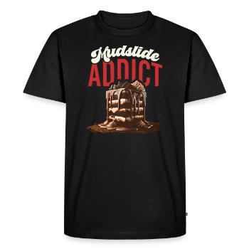 Mudslide Lover Cocktail Drink Food Lover Alcoholic - Men's Premium Organic T-Shirt - black - Front - Nico (187cm)