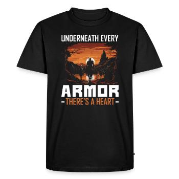 Guerre de Troie Guerrier Grèce antique Mythologie grecque - T-shirt Premium bio Homme - noir - Devant - Nico (187cm)