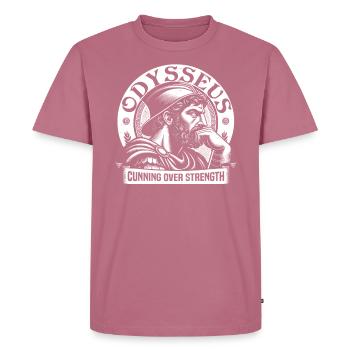 Guerre de Troie Guerrier Grèce antique Mythologie grecque - T-shirt Premium bio Homme - mauve - Devant - Nico (187cm)