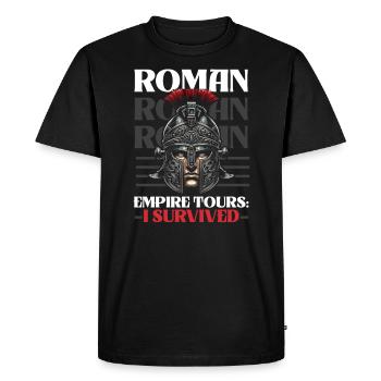Légionnaires romains Rome antique Empire romain - T-shirt Premium bio Homme - noir - Devant - Nico (187cm)